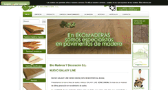 Desktop Screenshot of ekomaderas.com